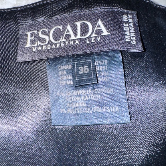 Escada Gold and Black Star Pattern Dress - Picture 6 of 17